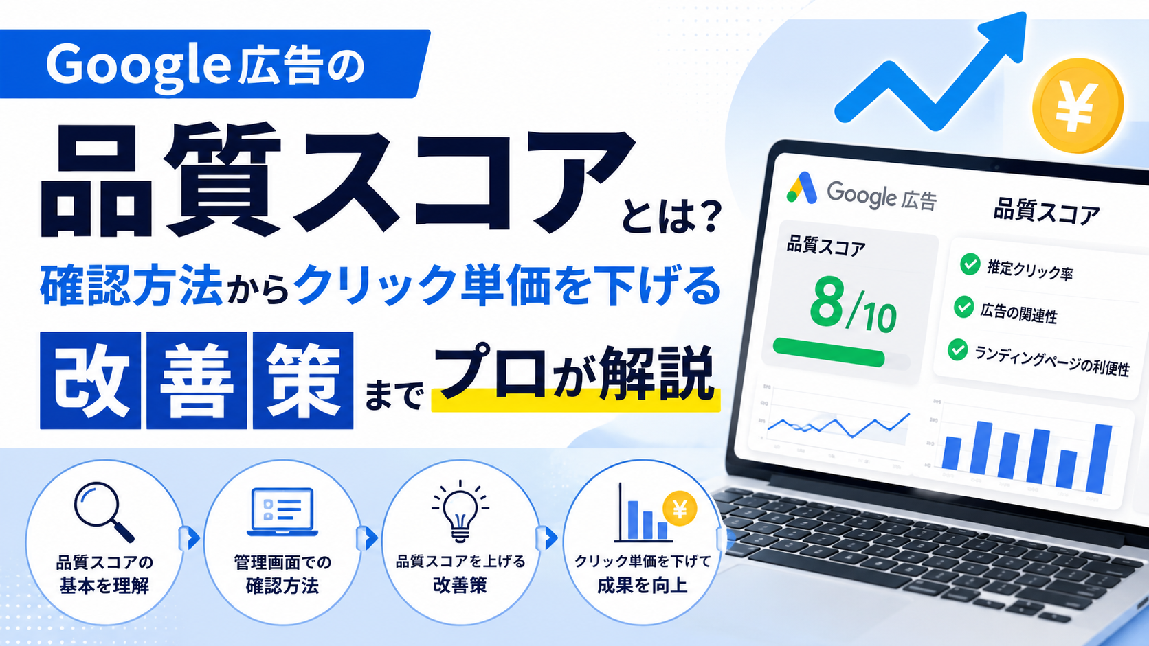 Google広告の品質スコアとは？確認方法からクリック単価を下げる改善策までプロが解説